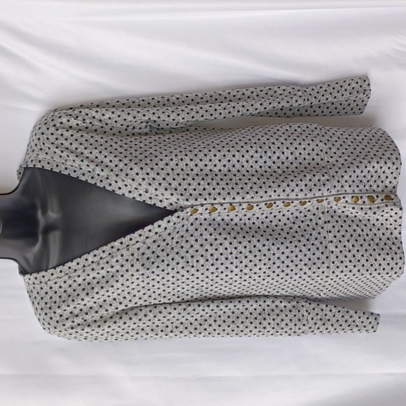 Hawthorne Sweaters - Hawthorne Polka-dot Snap Closure Cardigan